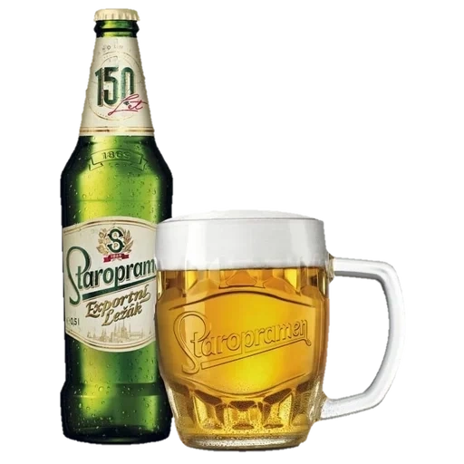 beer, pilsner urquell, beer staro prandman kb, the beer is old light, the beer is non refilled