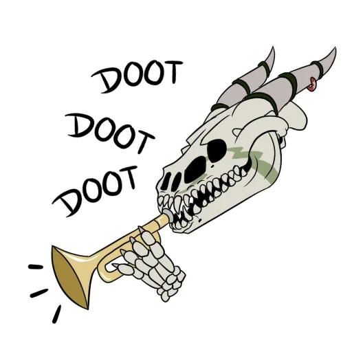 hueso de flecha, esqueleto de trompeta, boceto del tatuaje, patrón de tatuaje, boceto de armas tatuadas