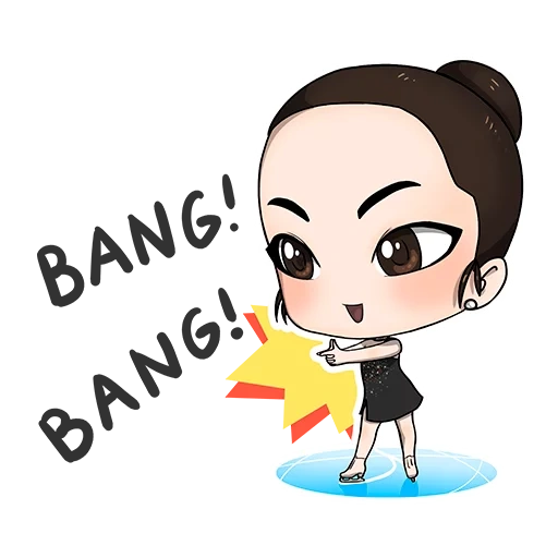 asiatico, giovane donna, bts chibi, fantizzazione senza cuore, cartoon itzy drawings