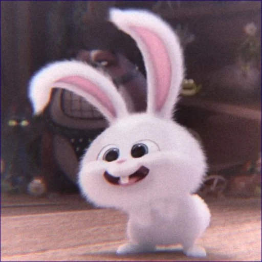 snowball di coniglio, lepre della vita segreta dei cartoni animati, cartoon bunny secret life, pets life rabbit, rabbit snowball last life of pets 1