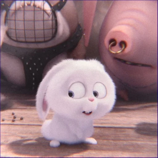 bola de neve de coelho, a vida secreta dos animais de estimação, last life of pets de ball de snow, rabbit secret life of pets, última vida de animais de estimação rabbit snowball