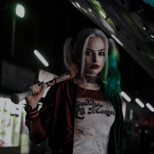 harley quinn, suicide squad, harley quinn margot, distacco suicida di harley quinn, makeup harley quinn suicide distanchment
