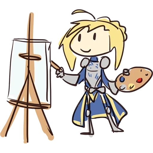 артурия, рисунок, arturia, святой артурий, saber by dailyarturia