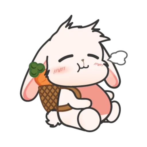 kawaii, lovely bunnies, cute drawings, daily life loppie, anime cute drawings