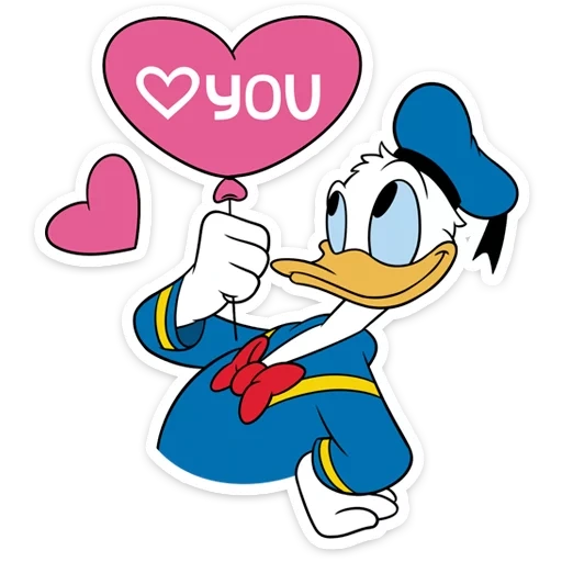 pato donald, personajes de disney, donald duck daisy love, donald duck daisi duck love, día de san valentín de donald duck