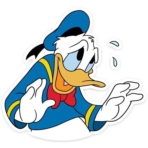 donald bebek, donald duck 18, stiker donald duck mickey, karakter kartun disney