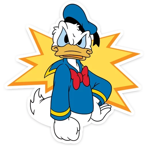 donald duck, evil donald, donald duck 18, sticker donald duck mickey