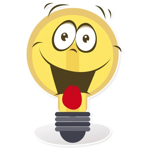 e lama, light bulb idea, a fun bulb, smiley light bulb, incandescent lamp