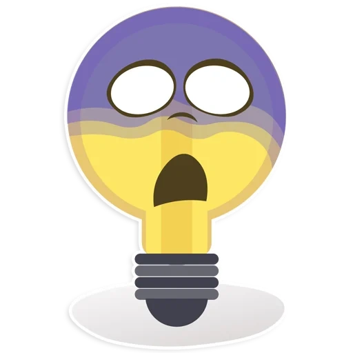 emoji, e lama, bohlam, emotikon emoji, bola lampu tersenyum