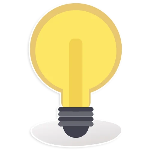the lamp is yellow, yellow bulb, icon bulb, the badge icon, incandescent lamp