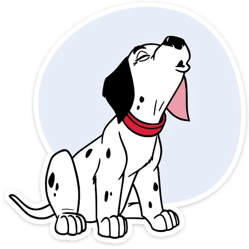 perro moteado, 101 perros moteados, 101 caricatura de perro moteado, perro moteado dibujos animados 101 perros moteados