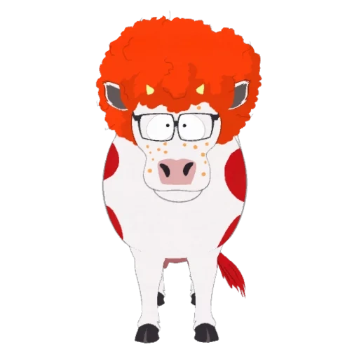 аниме, рыжая корова, рыжая корова саус парк, рыжая корова южный парк, южный парк красная корова