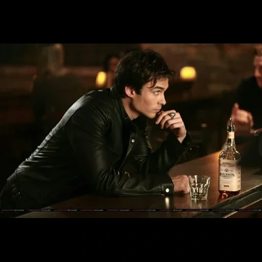 inconnue, damon salvatore, salvatore damon, démotivateur de bourbon, damon salvatore bourbon