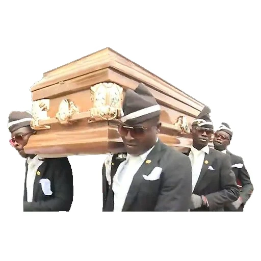 pallbearer, the coffin of a black man, coffin dance, coffin pallbearers