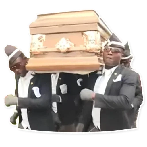 noirs avec un cercueil, cercueil danse, les nègres dansent avec un cercueil, blacks dansant avec un cercueil, les nègres dansent l'original avec un cercueil