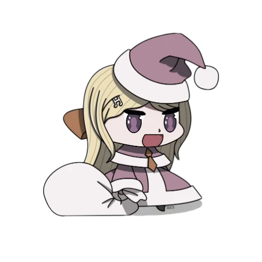 animation, people, padoru monica, cartoon character, chibi padoru danganlongpa