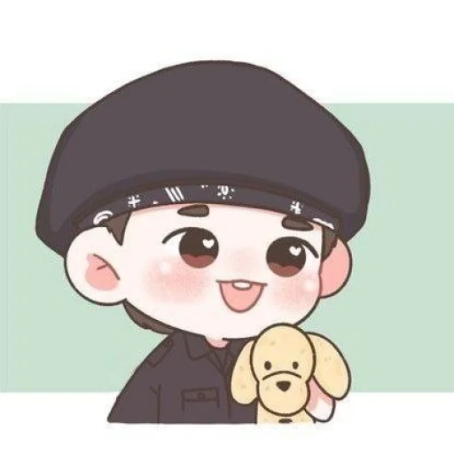 asiatiques, yoongi bts, bts fanart, chibi bts vi, bts chibi twitter