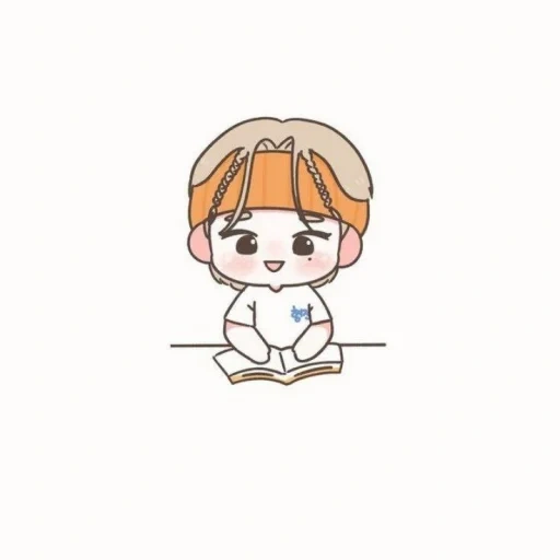 chibi, asiático, chibi fofo, esboços bts, desenhos fofos de chibi