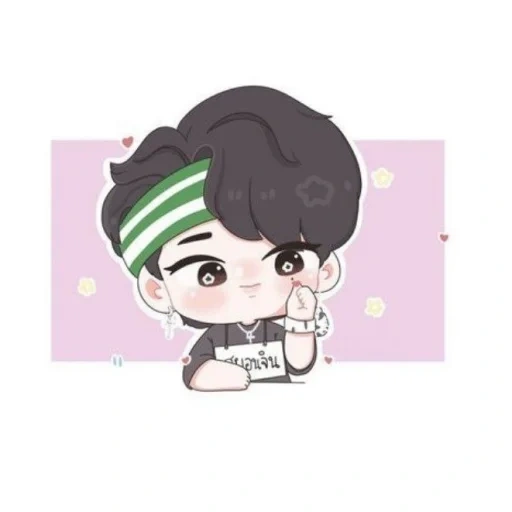 asia, chibi art, bts chibi, bts fanart, idola chibi