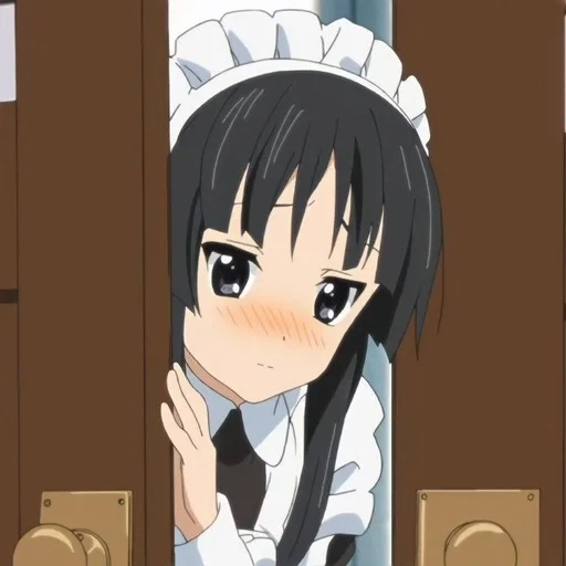 mio akiyama, anime embarrassed, mio akiyama is maid, sore ga seiyu anime, the embarrassed anime chan