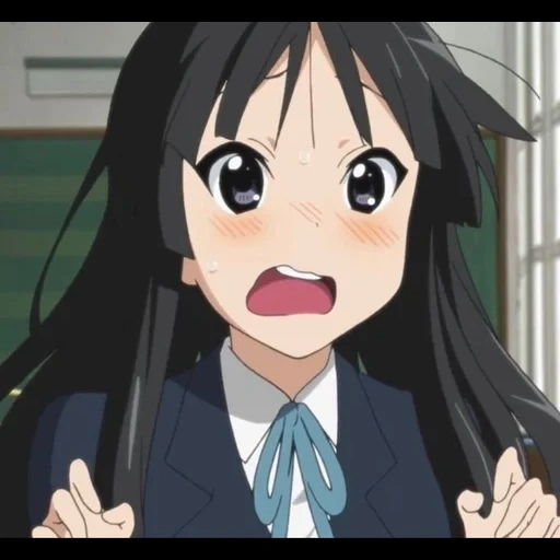 sile, mio chan, akiyama mio, anime characters, mio akiyama emotions