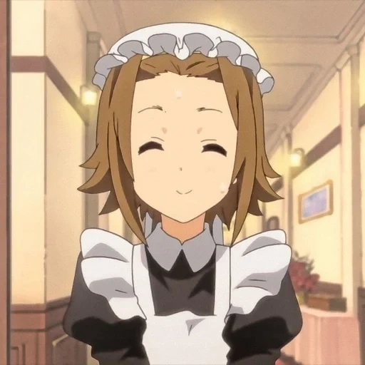 femme de chambre, ritsu tainaka, personnages d'anime, mugi chan maid, maid d'anime k-on