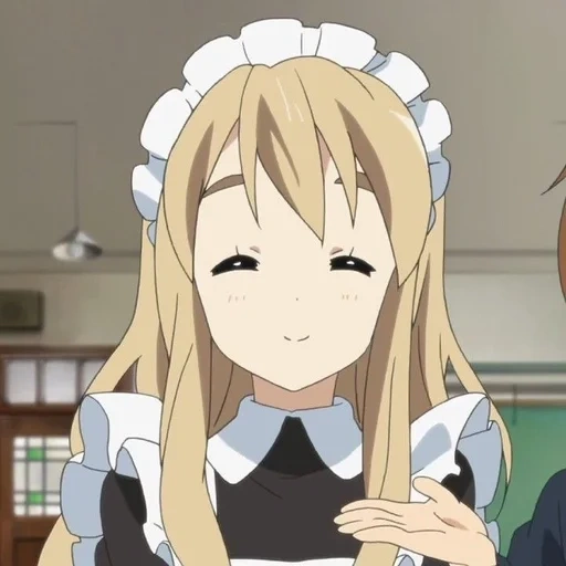 anime, mugi chan, anime characters, mugi chan maid, keion mugi is maid