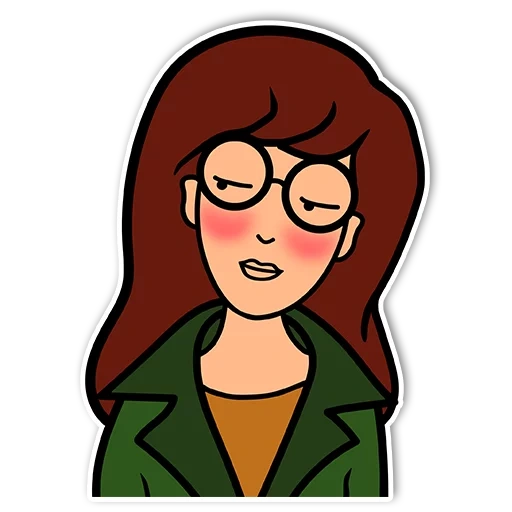 daria jane, daria mordendorfer, aufkleber daria morgendorfer