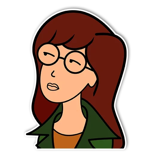 daria jane, jane seri daria, stiker daria morgendorfer