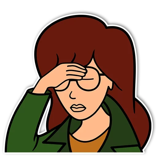 daria jane, daria morgandorf, daria morgendorfer sticker