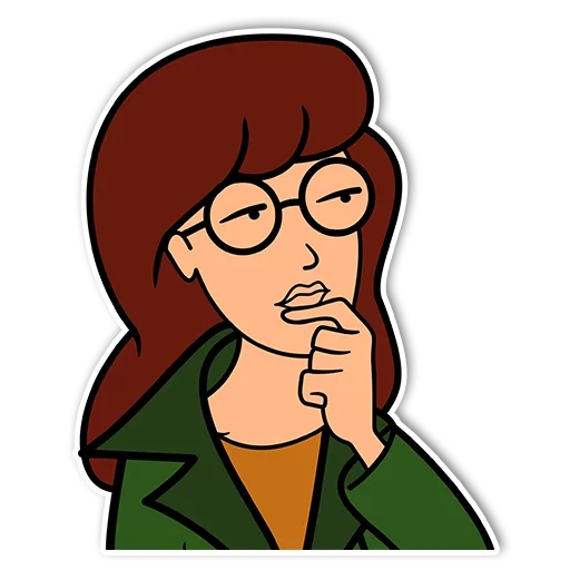 parker, daria jane, daria morgandorf, adesivi di daria morgendorfer