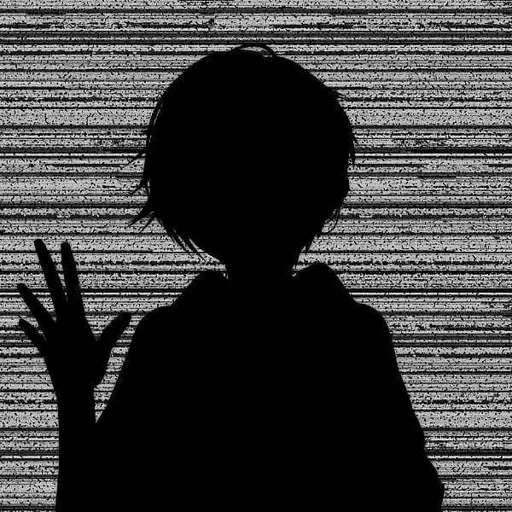 anime, picture, anime shadow, the silhouette of anime, sad anime