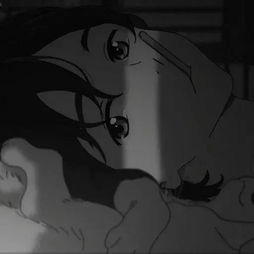 animação, animação escura, animação triste, caráter de anime triste, mio animation strange coast