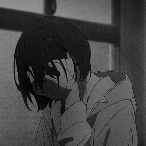 foto, anime é triste, personagens de anime, personagens de anime pessoal, anime girl está triste