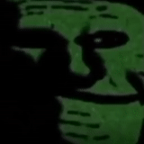 wajah, phonk, luar biasa, senama, green trollface