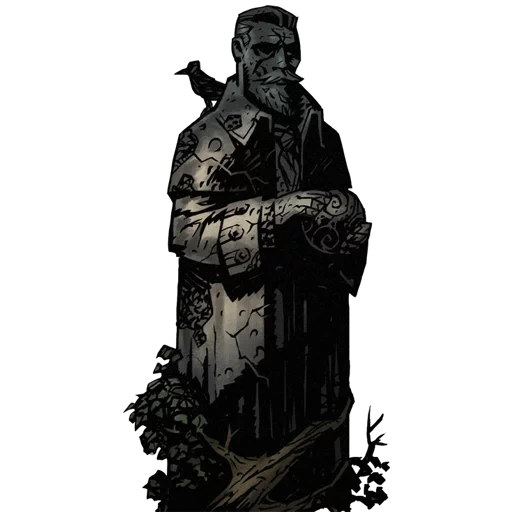 darkest dungeon, darkest dungeon art, ancestros de la mazmorra oscura, oficial de juicio de mazmorra oscura, guardián de la mazmorra oscura