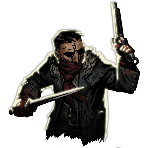 darkest dungeon, darkest dungeon 2, highwayman sequestrador, arte do ladrão da masmorra escura, ladrão da estrada da masmorra escura