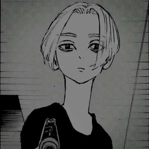 anime, young woman, manjiro sano, anime characters, drawings of anime characters