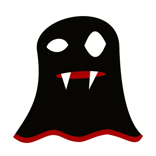 craindre, fantôme, la silhouette du fantôme, logo fantôme