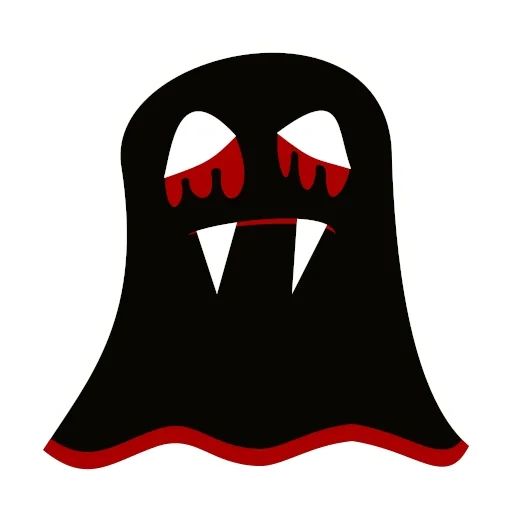 fantasma, trevas, a silhueta do fantasma, logotipo fantasma