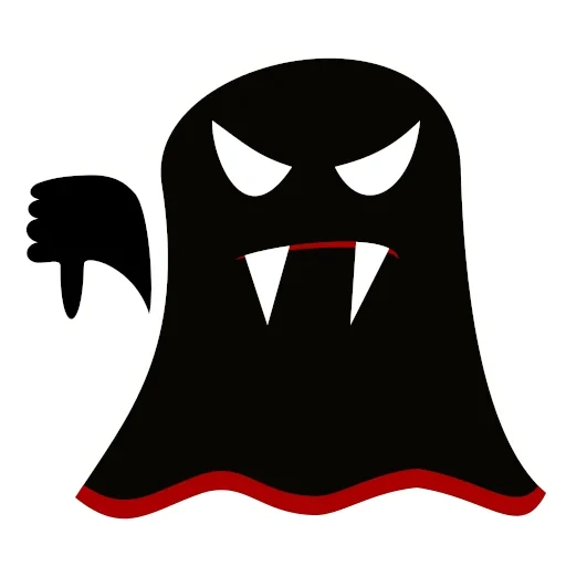 temer, fantasma, emoji, logotipo fantasma