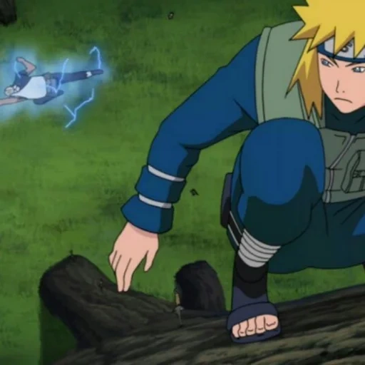 naruto, minato namikadze, minato against toby, naruto team minato 4k, minato against 1000 shinobi