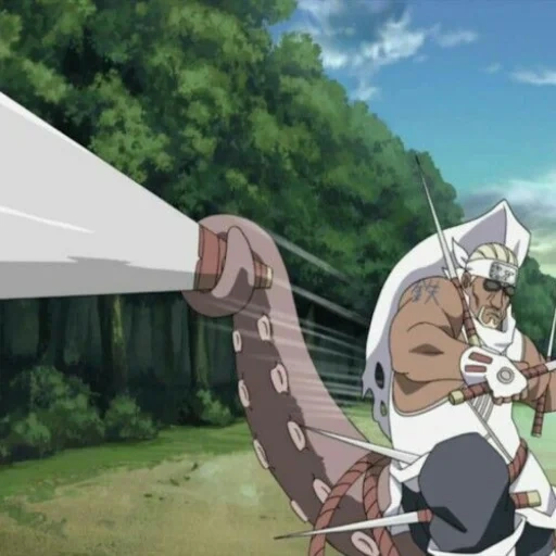 naruto, killer bi, omoi naruto, killer bee swords, naruto shippuuden