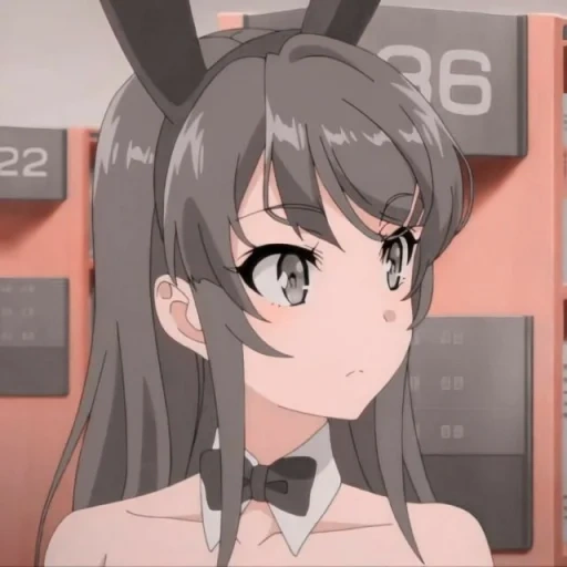 аниме, 16 аниме, персонажи аниме, bunny girl senpai, свин не понимает мечту девочки зайки