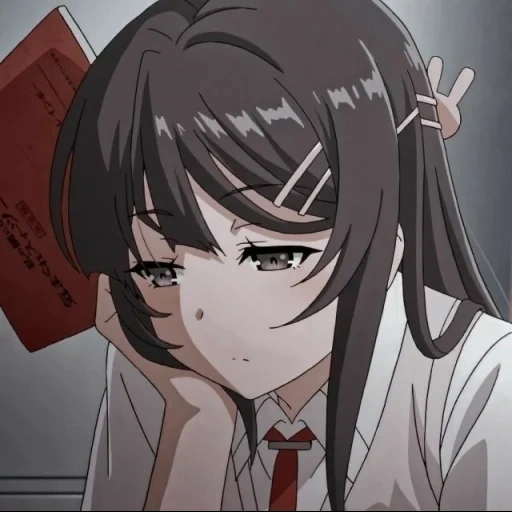 animação, menina anime, menina anime, personagem de anime, seishun buta yarou wa bunny girl senpai