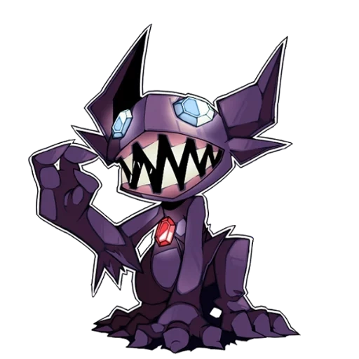 игра 33, покемон, покемон sableye, покемоны рисунки, list pokémon introduced in generation iii