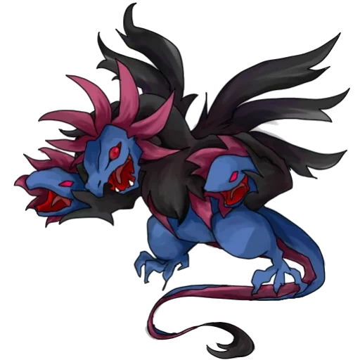 pokemon, pokémon, pokémon hydreigon, pokémon hidraigon sheini, pokémon zoroac giant evolution