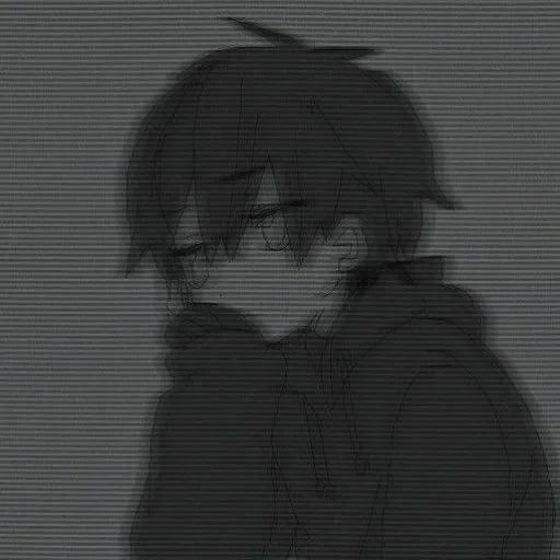 figure, anime boy, sad animation, sad animation, troy medina mirai became a miserable man