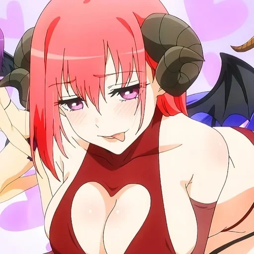 gaya anime, karakter anime, succubus iblis koakuma