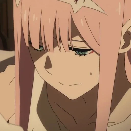 human, 02 anime, anime cute, anime characters, zero two is smiling